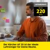 Person mit Kärcher Luftreiniger AF 20