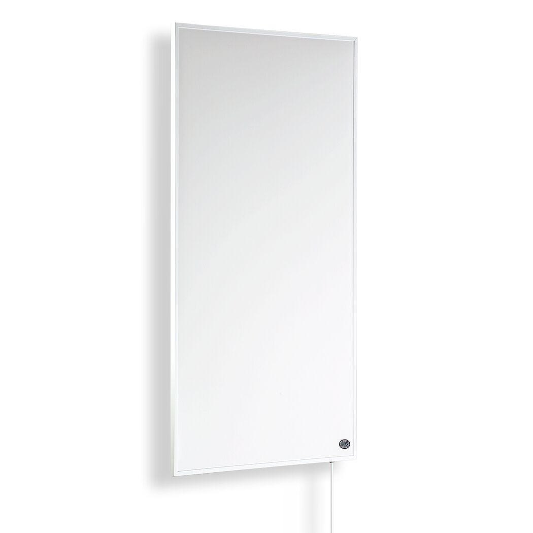 Weiße Infrarotheizung an der Wand