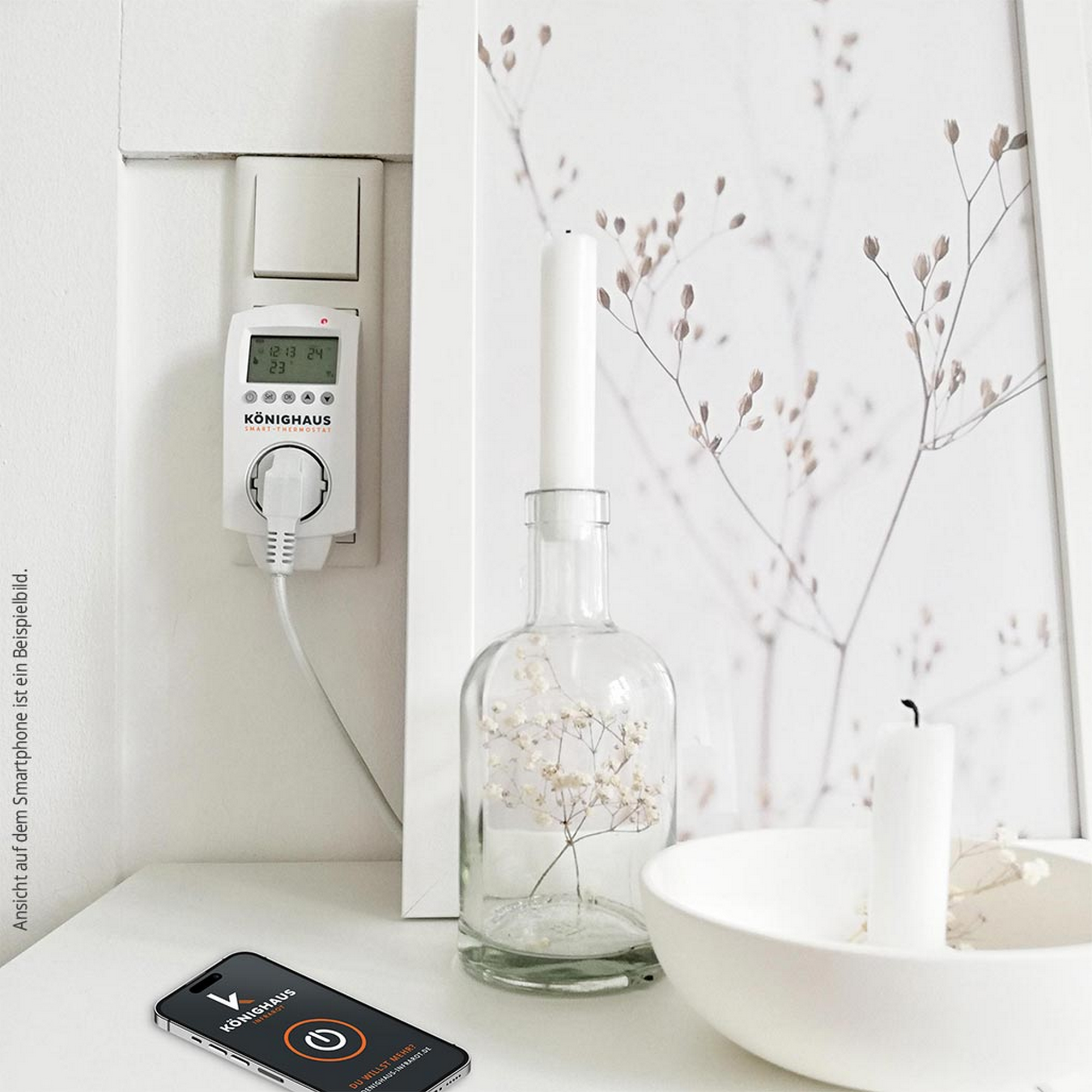 Smart Home-Steckdosenthermostat für Infrarotheizungen + product picture