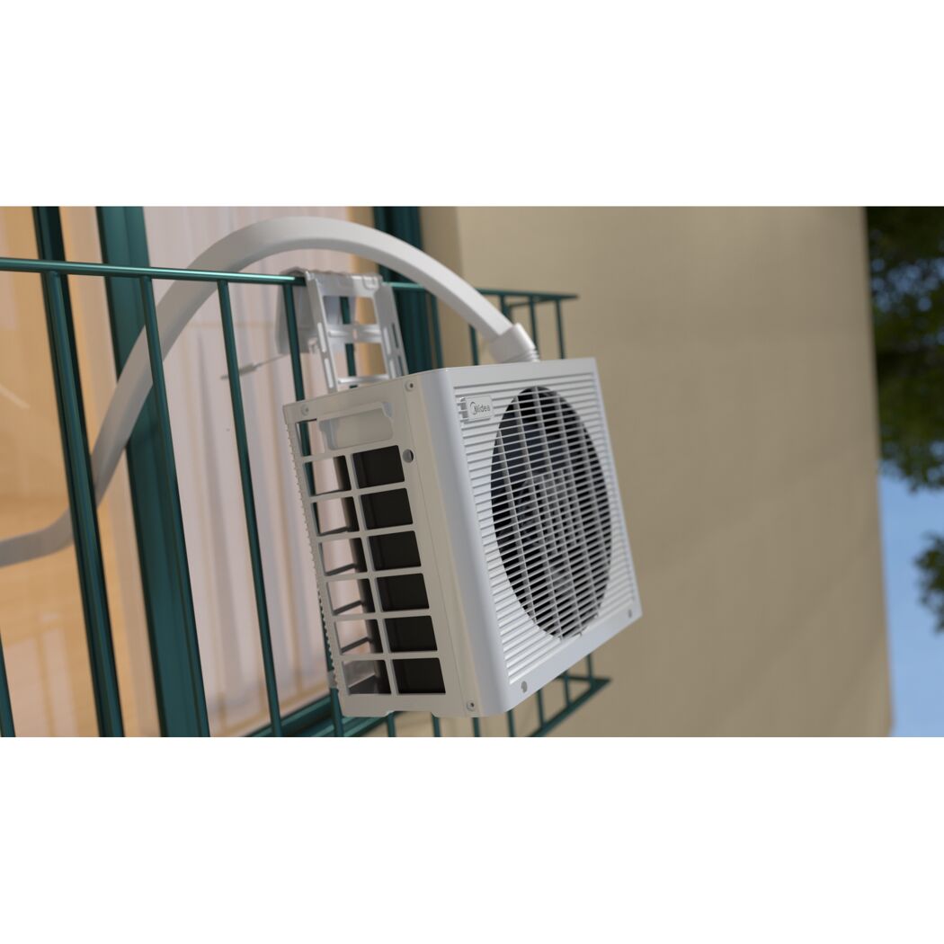 Klimaanlage an Fensterhalterung