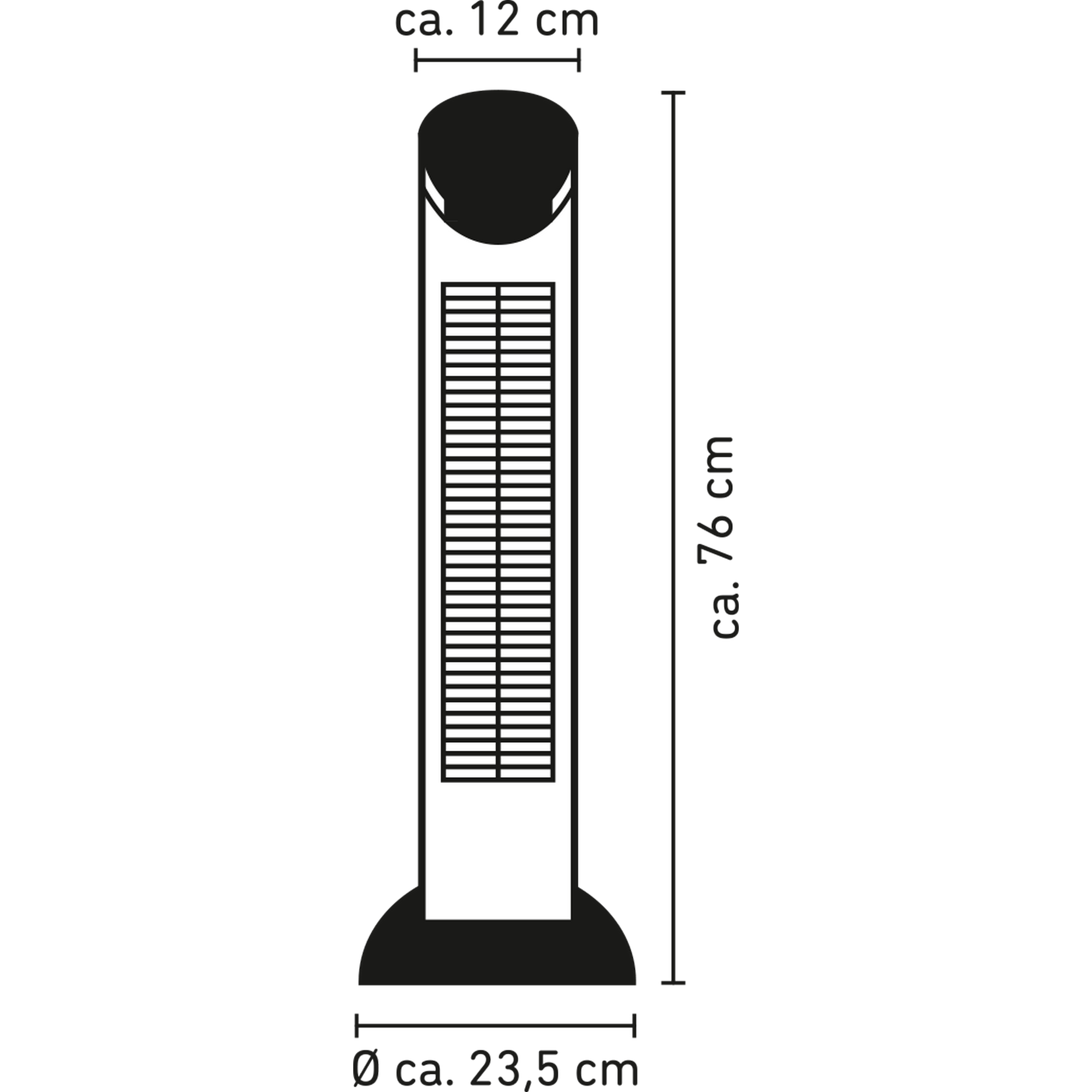 Turmventilator weiß 76 cm + product picture