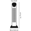 Turmventilator mit Maßen