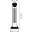 Turmventilator weiß 76 cm