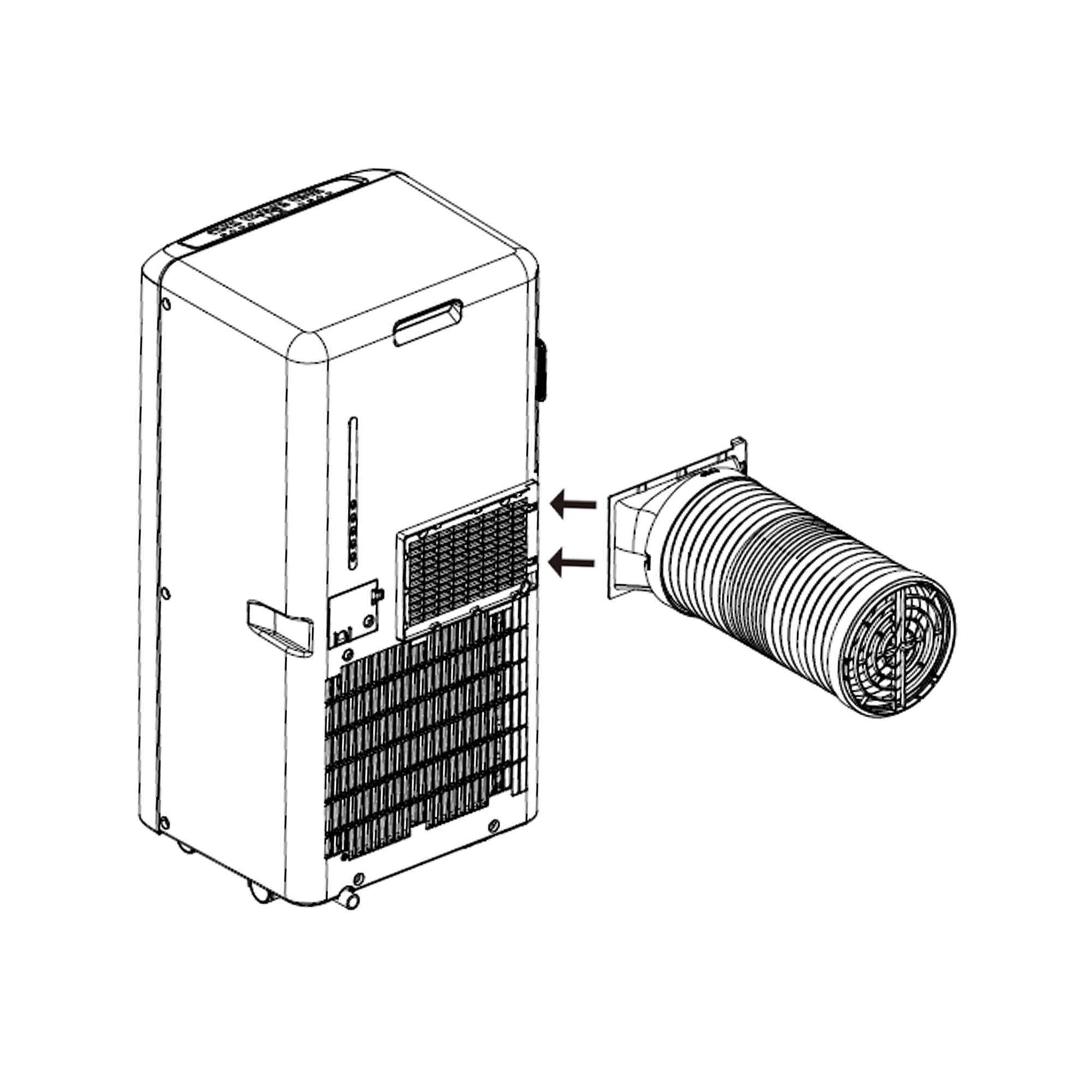 Smartes mobiles Klimagerät 'PAC-127277' 7000 BTU WiFi, kompatibel mit Google