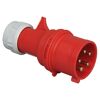 Roter CEE-Stecker mit fünf Polen