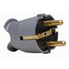 Grauer Schutzkontaktstecker