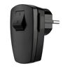 Schwarzer Stecker mit Schalter