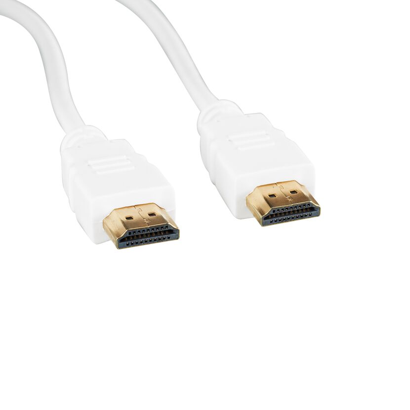 Weißes HDMI-Kabel