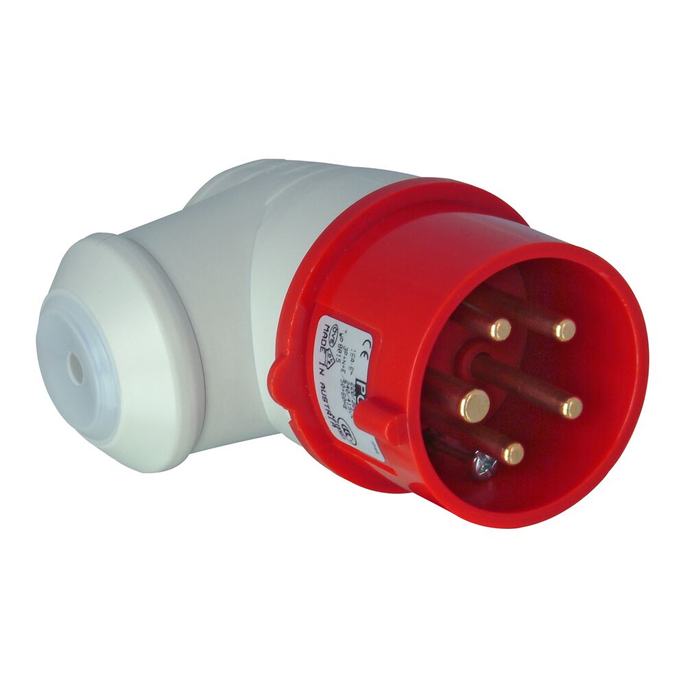 CEE Winkelstecker 5-polig 16A