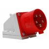 Roter CEE-Wandstecker, 5-polig, 32A
