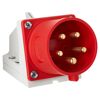 Roter CEE-Wandstecker 5-polig 32A 400V