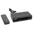 Schwarzer DVB-T2 HD Receiver mit Fernbedienung
