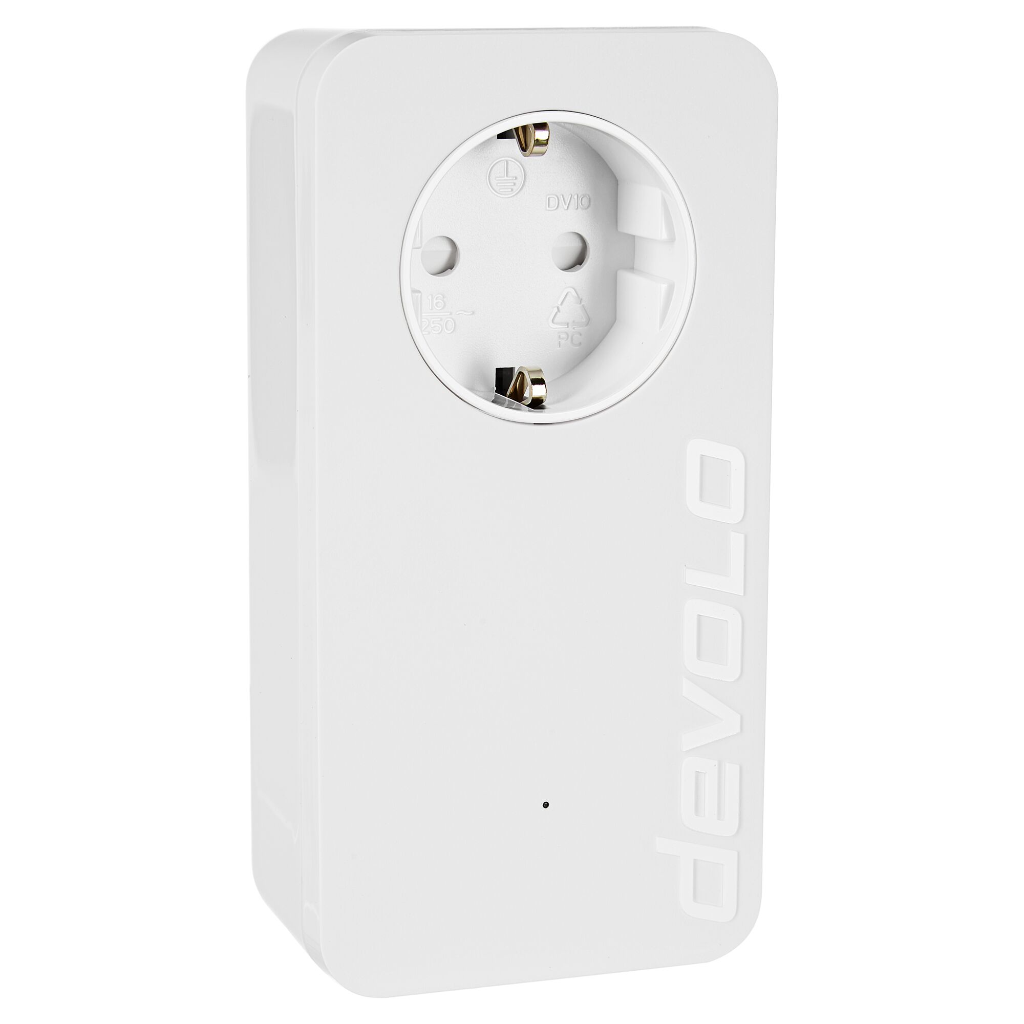 devolo Powerline Adapter Einzel mit Steckdose