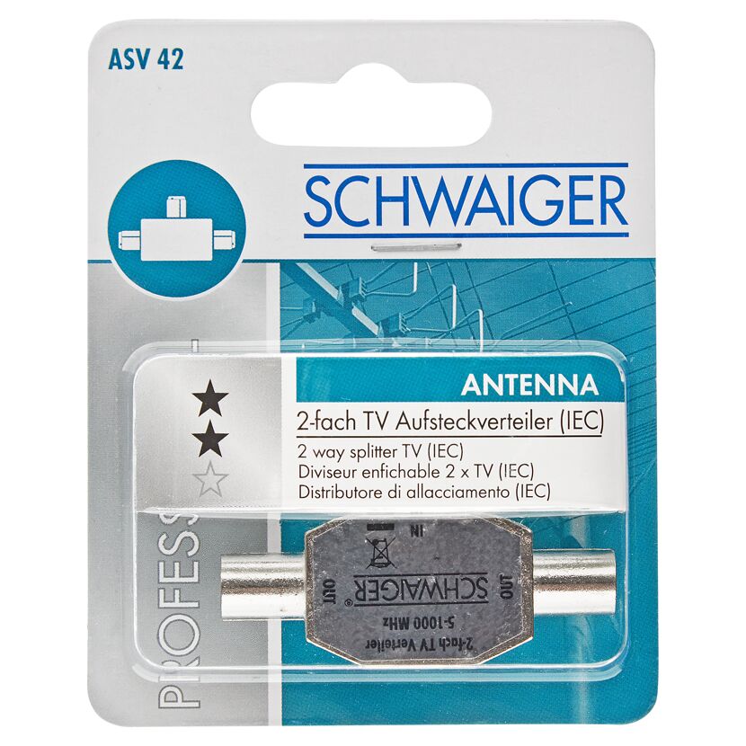 Schwaiger 2-fach TV-Aufsteckverteiler