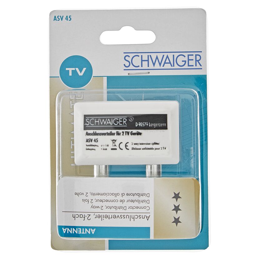 Anschlussverteiler für 2 TV Geräte von Schwaiger
