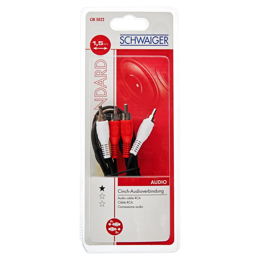 Cinch-Audioverbindung 1,5 m