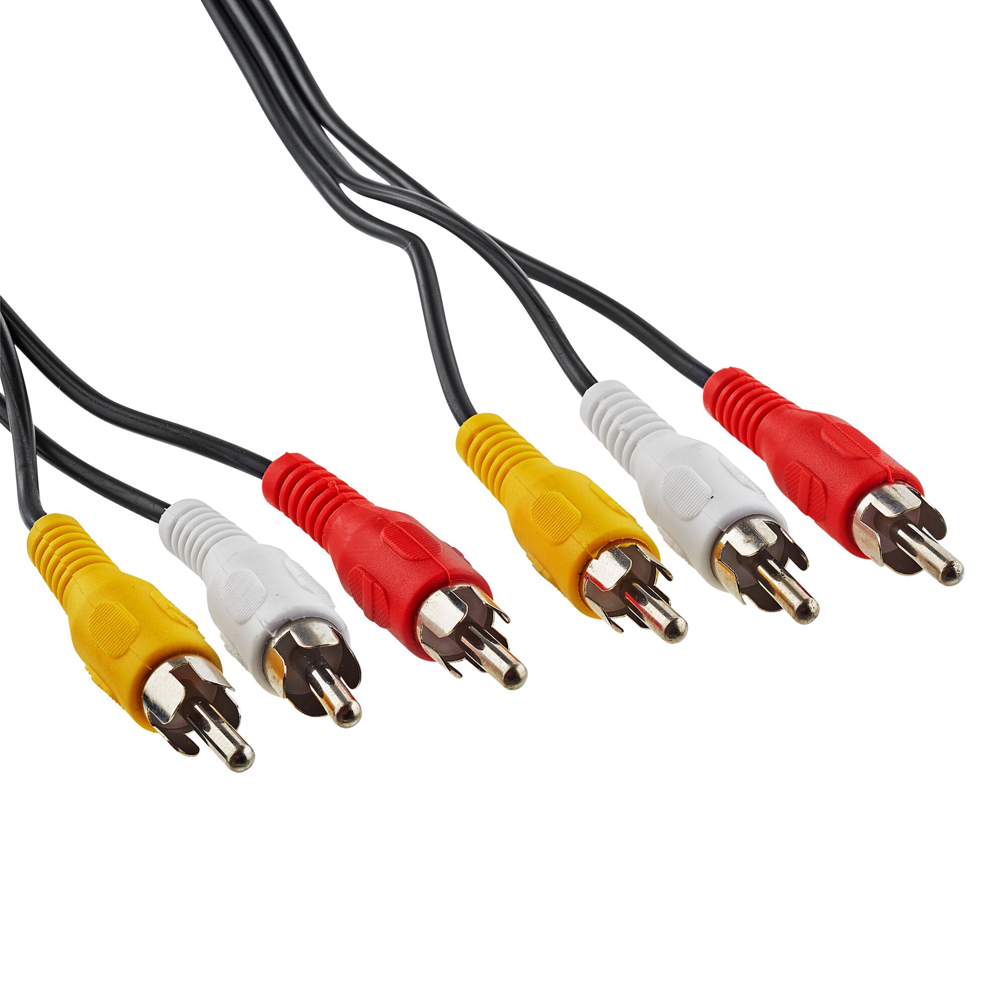 Cinch-Kabel mit fünf farbigen Steckern