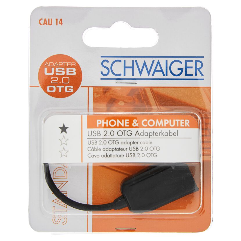 USB 2.0 OTG Adapterkabel von Schwaiger
