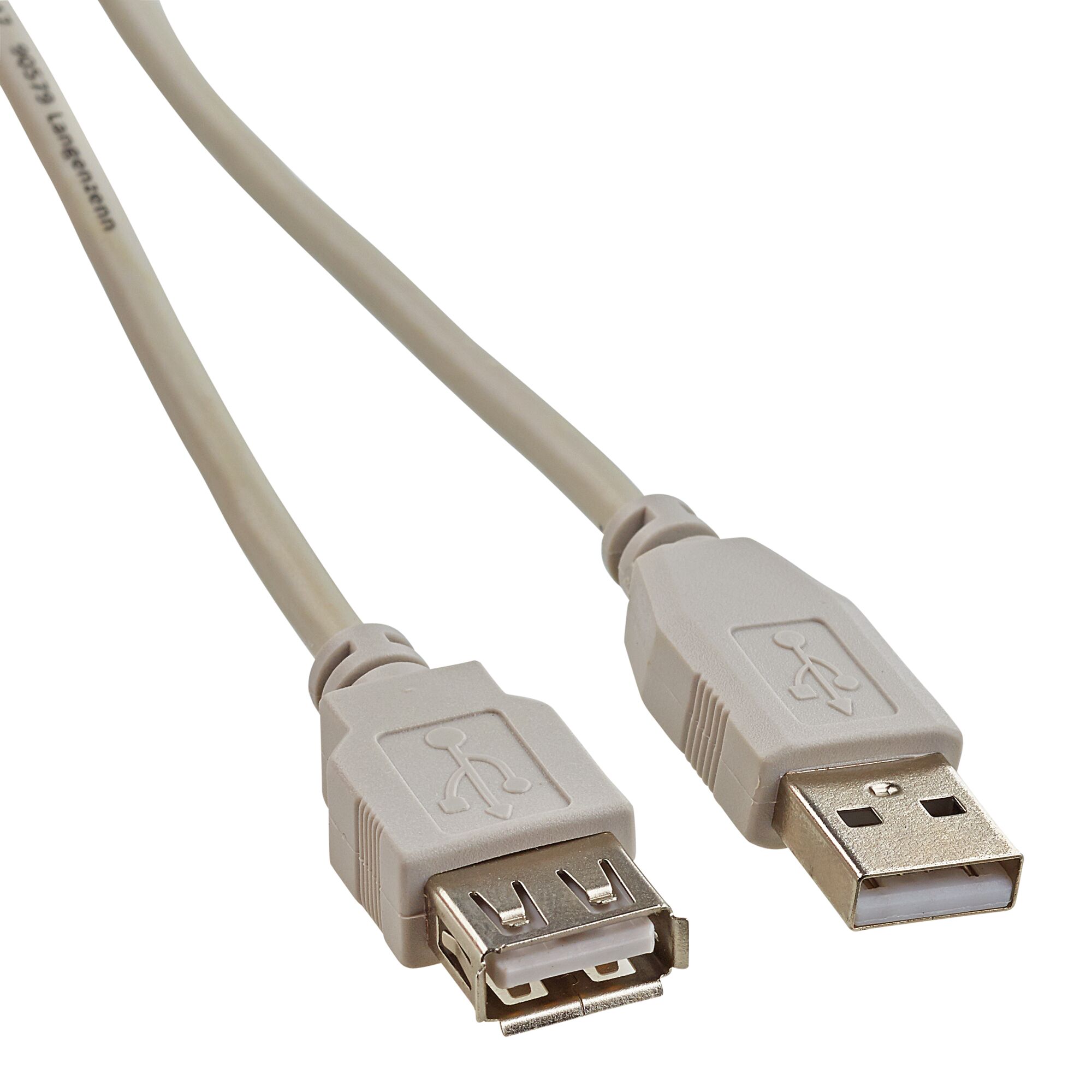 Beigefarbenes USB-Verlängerungskabel