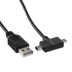 USB 2.0 Anschlusskabel USB A/Mini- und Micro-USB B 1 m