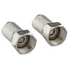 Zwei F-Aufdrehstecker 7,0 mm