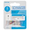 F-Stecker-Set mit 4 Farbringen, 7 mm von SCHWAIGER