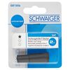 Zwei schwarze Dichtungshüllen für F-Stecker