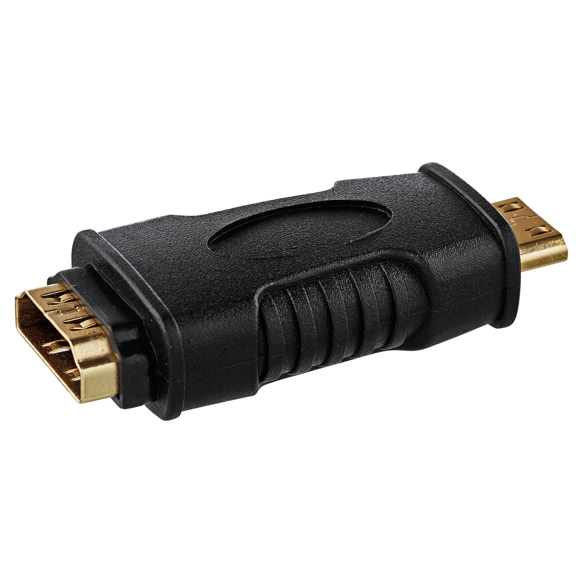 Schwarzer HDMI-auf-Mini-HDMI-Adapter