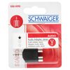Audioadapter stereo Klinkenstecker/2 Cinch-Buchsen schwarz
