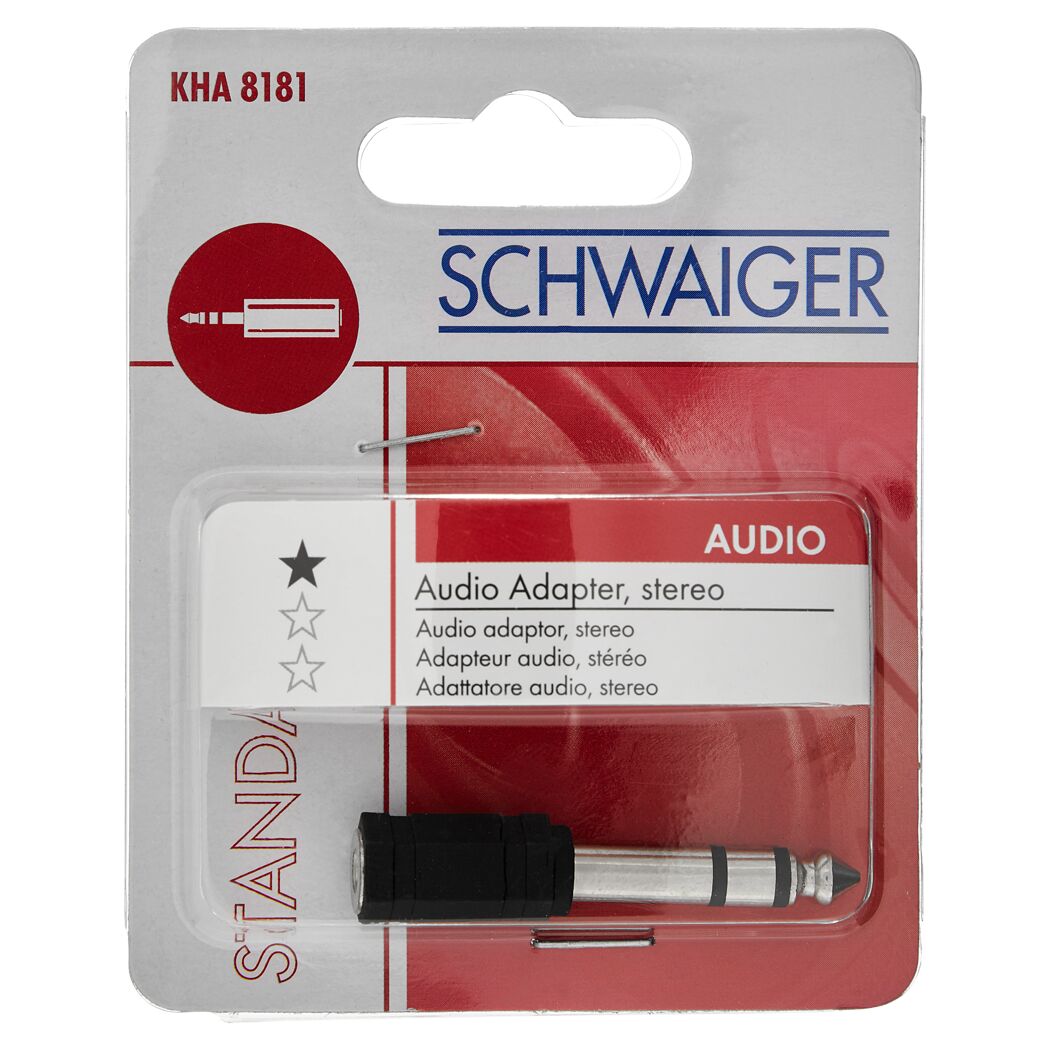 Stereo-Klinkenadapter 6,3 mm auf 3,5 mm Klinke