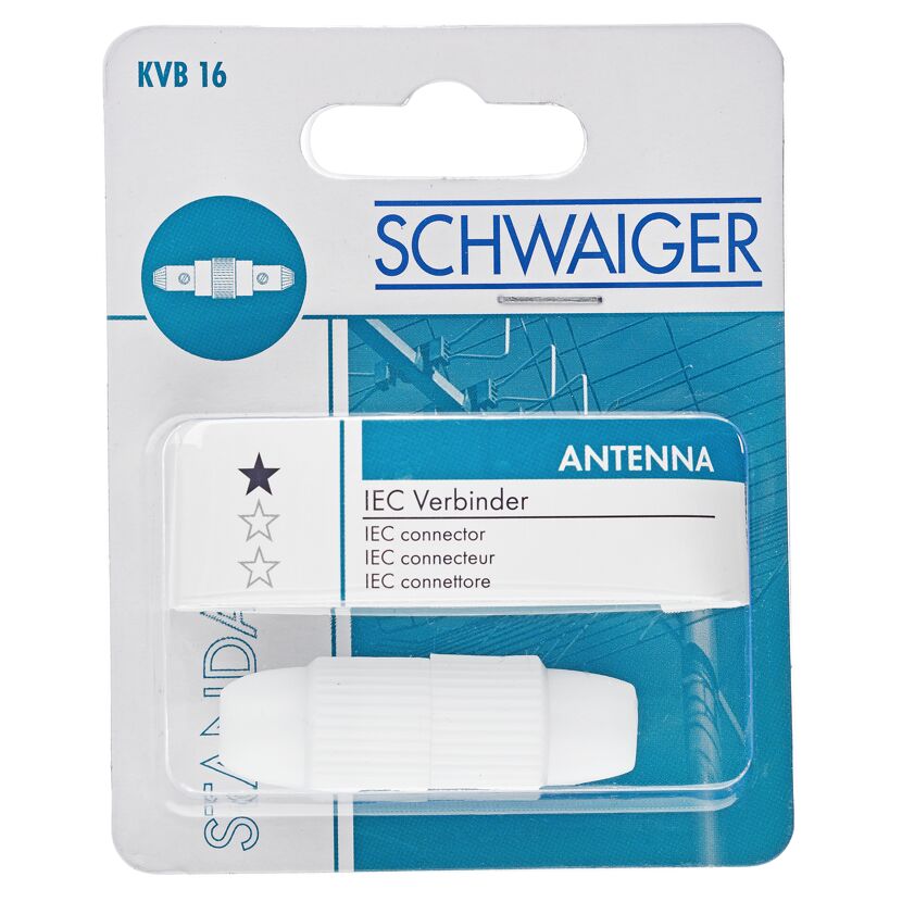 Koax-Kabelverbinder weiß von SCHWAIGER