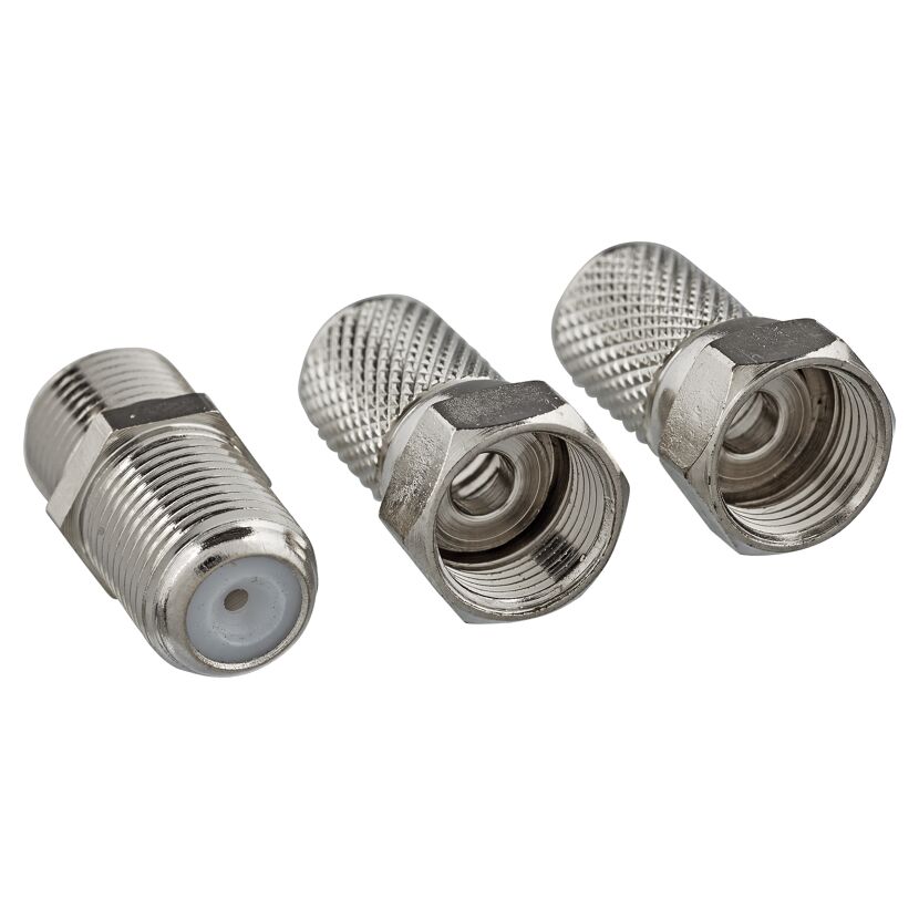 Drei F-Verbinder