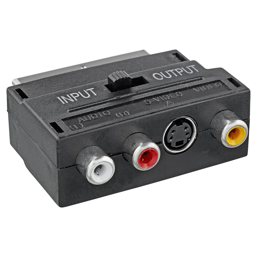 Schwarzer Video-AV-Adapter
