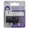 Schwarzer Video-AV-Adapter von Schwaiger