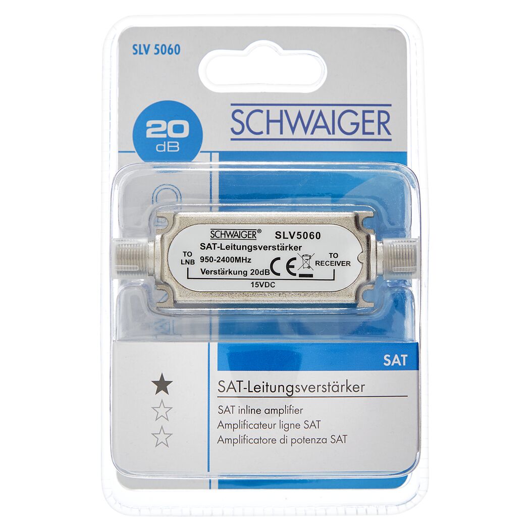 SAT-Leitungsverstärker von Schwaiger, 20 dB
