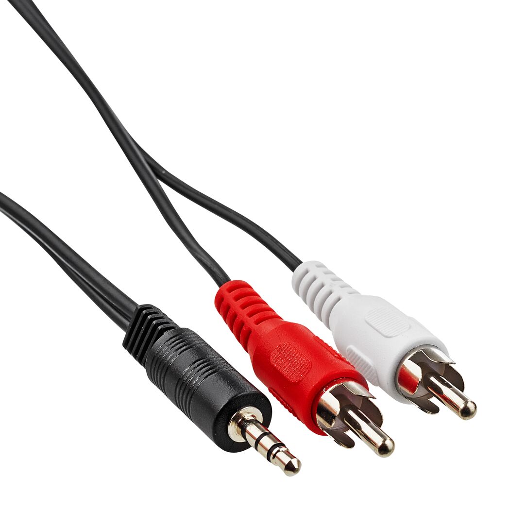 3,5mm Klinkenstecker auf 2 Cinch-Stecker