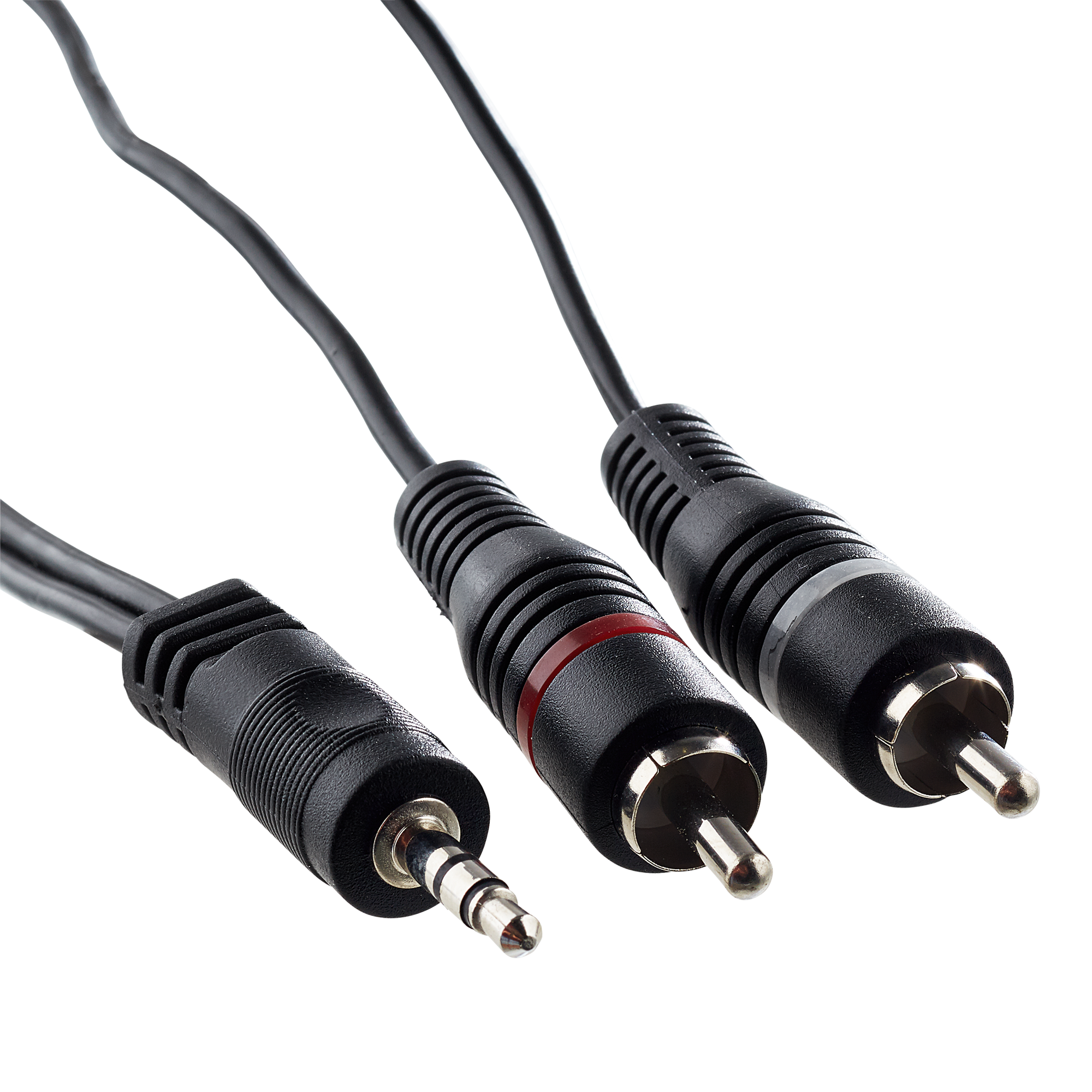 Audio-Adapterkabel stereo schwarz 1,5 m + product picture