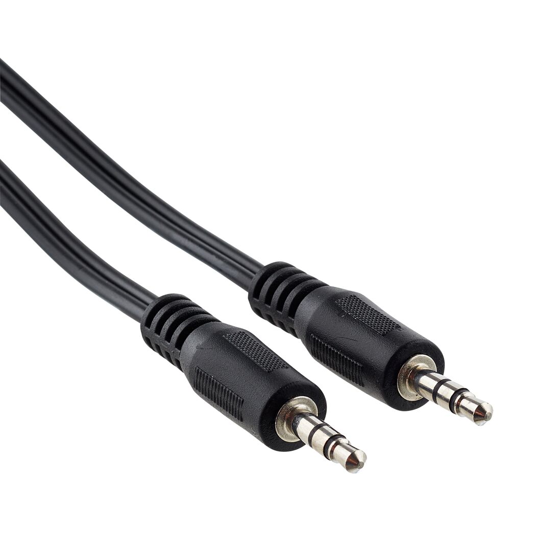 Schwarzes 3,5 mm Klinkenkabel