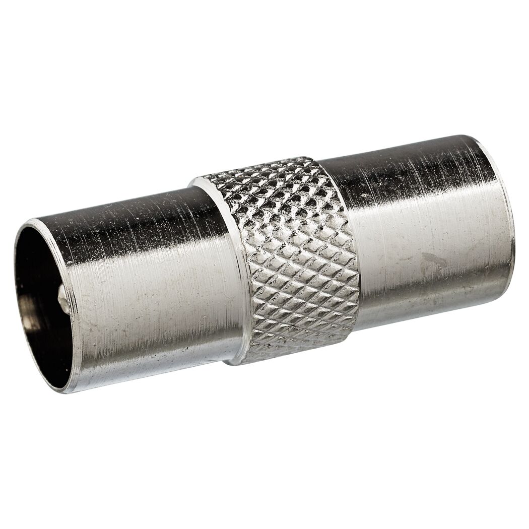 Metallischer Koax-Doppelstecker