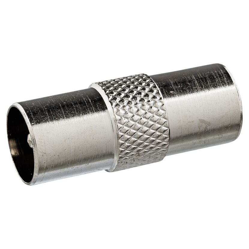 Metallischer Koax-Doppelstecker
