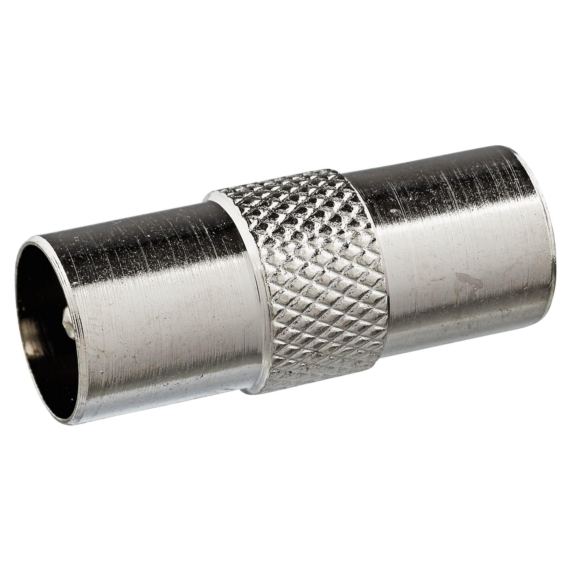 Metallischer Koax-Doppelstecker