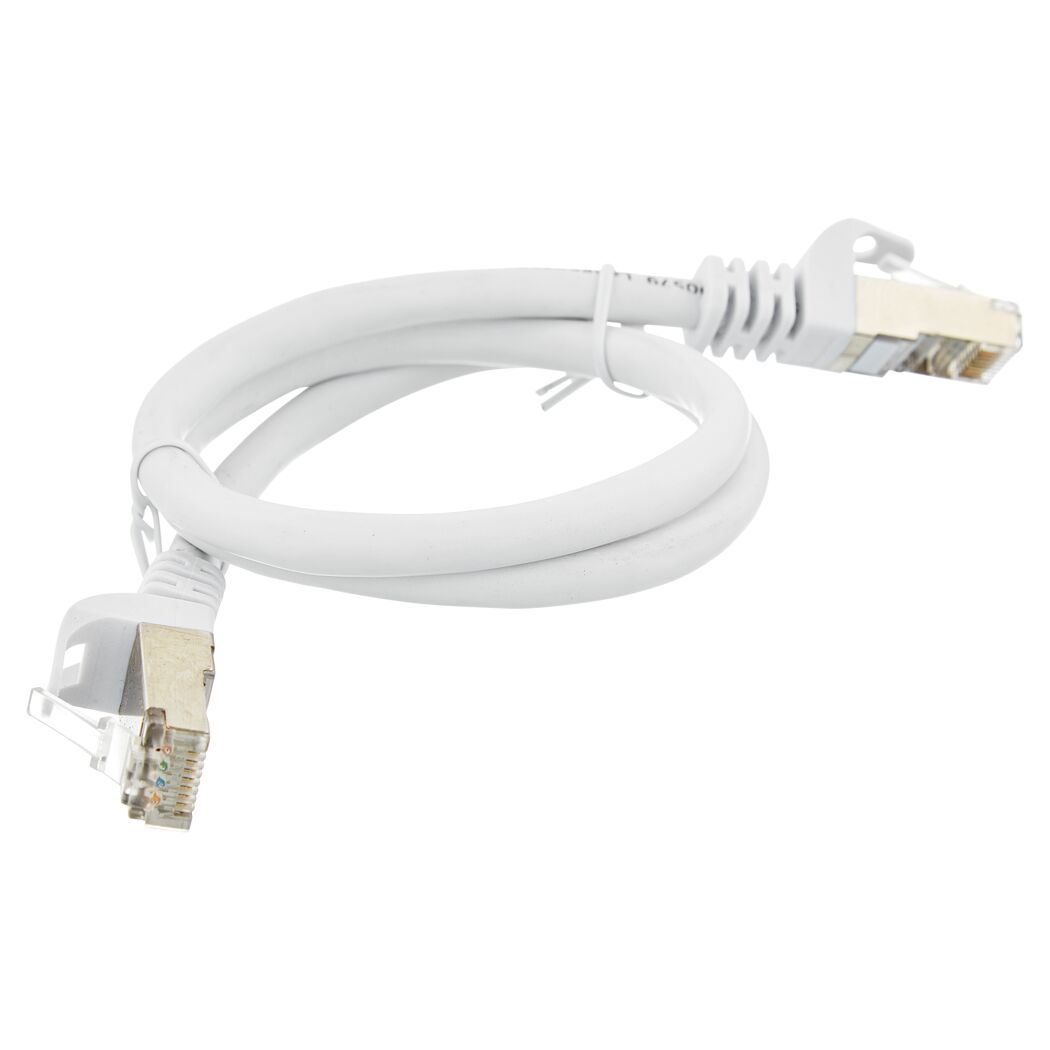 Weißes Netzwerkkabel CAT6, 0,5 m