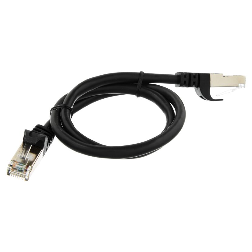 Schwarzes Netzwerkkabel CAT6, 0,5 m
