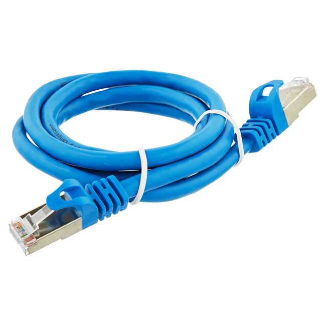 Bild von S/FTP-Netzwerkkabel CAT 6 blau 1 m