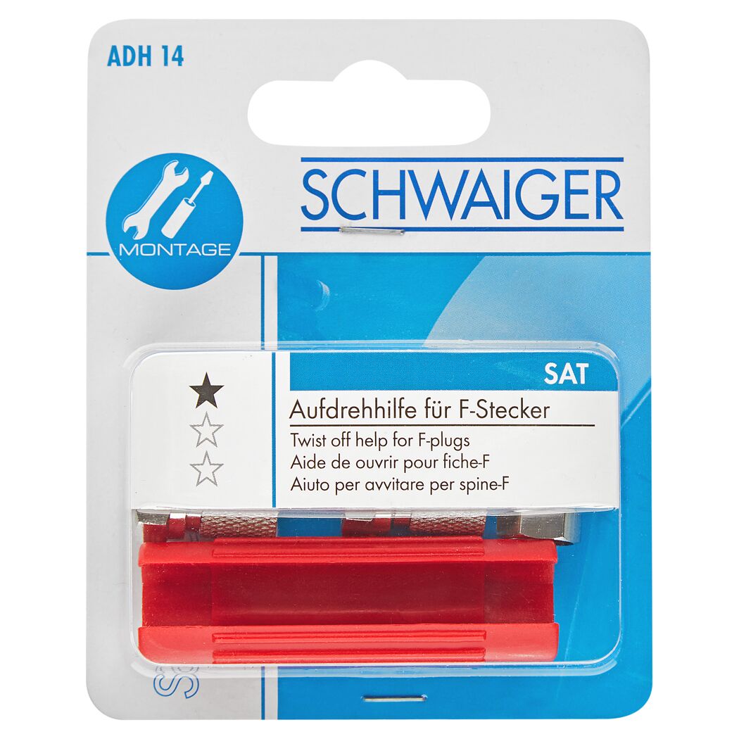 Schwaiger Aufdrehhilfe für F-Stecker