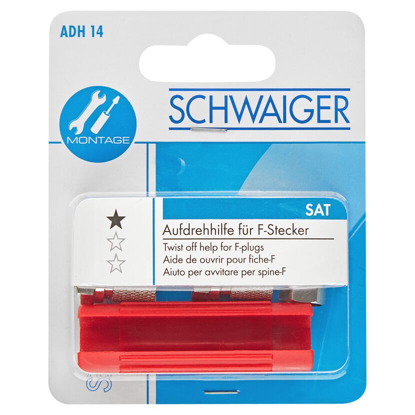 Schwaiger Aufdrehhilfe für F-Stecker