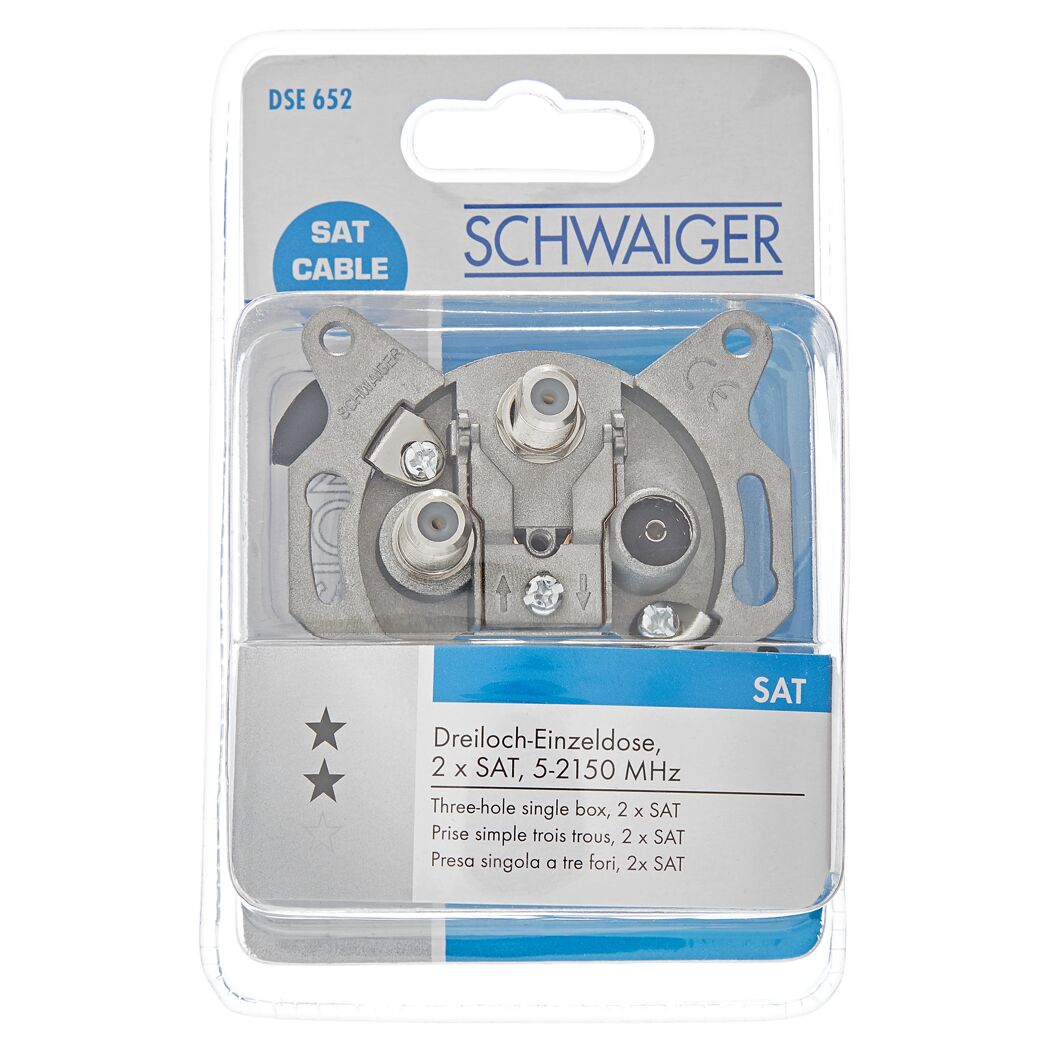 Einzelanschlussdose SAT, Schwaiger, DSE 652