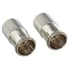 Zwei F-Aufdrehstecker 7,0 mm