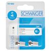 Zwei F-Aufdrehstecker 4 mm von Schwaiger