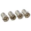 Vier F-Aufdrehstecker 6,5 mm